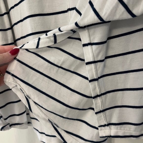 We the Free White and Navy Striped Collared Top Sz XS - Picture 8 of 8